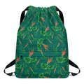 Watercolor Carrot Pattern Print Drawstring Backpack