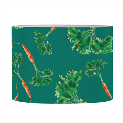 Watercolor Carrot Pattern Print Drum Lamp Shade