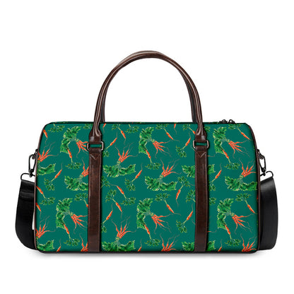 Watercolor Carrot Pattern Print Duffle Bag