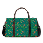 Watercolor Carrot Pattern Print Duffle Bag
