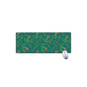 Watercolor Carrot Pattern Print Extended Mouse Pad