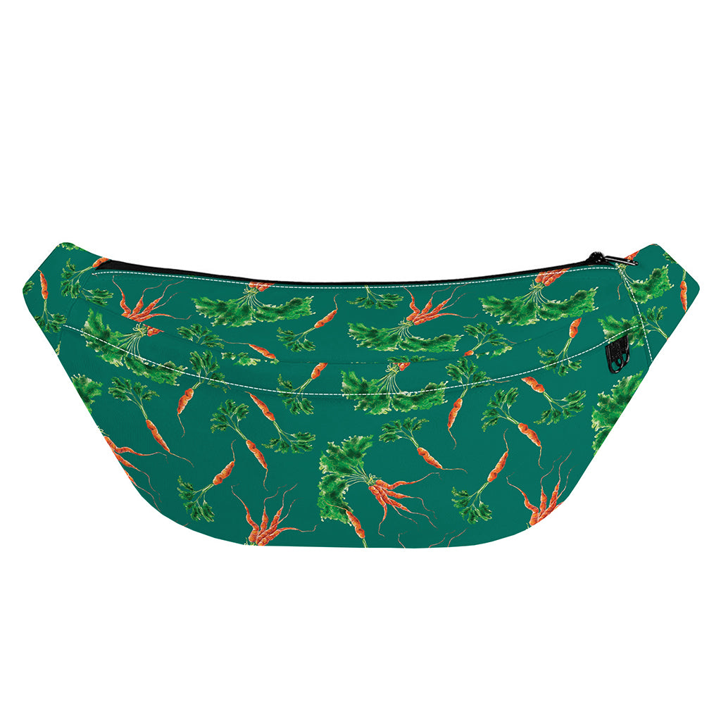 Watercolor Carrot Pattern Print Fanny Pack