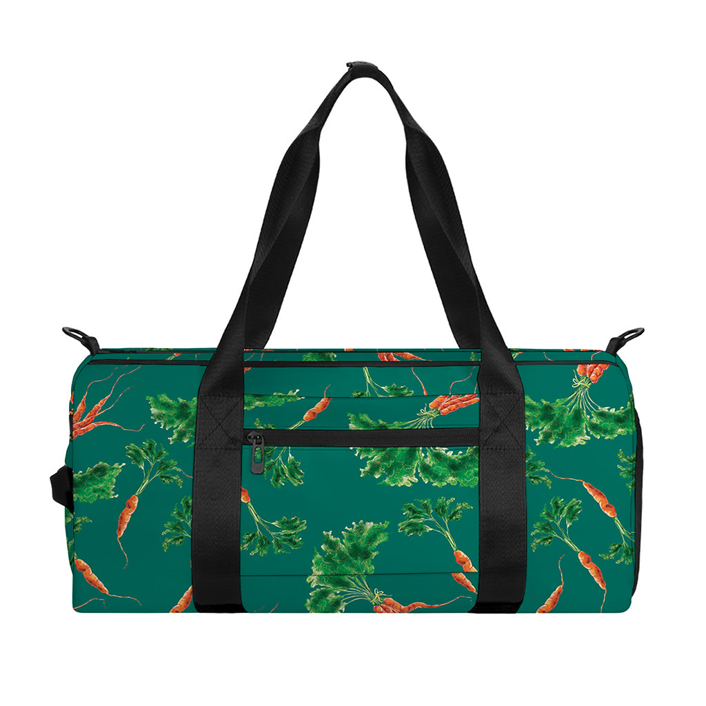 Watercolor Carrot Pattern Print Gym Bag