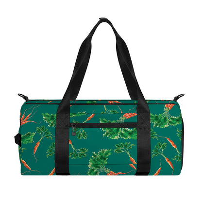 Watercolor Carrot Pattern Print Gym Bag