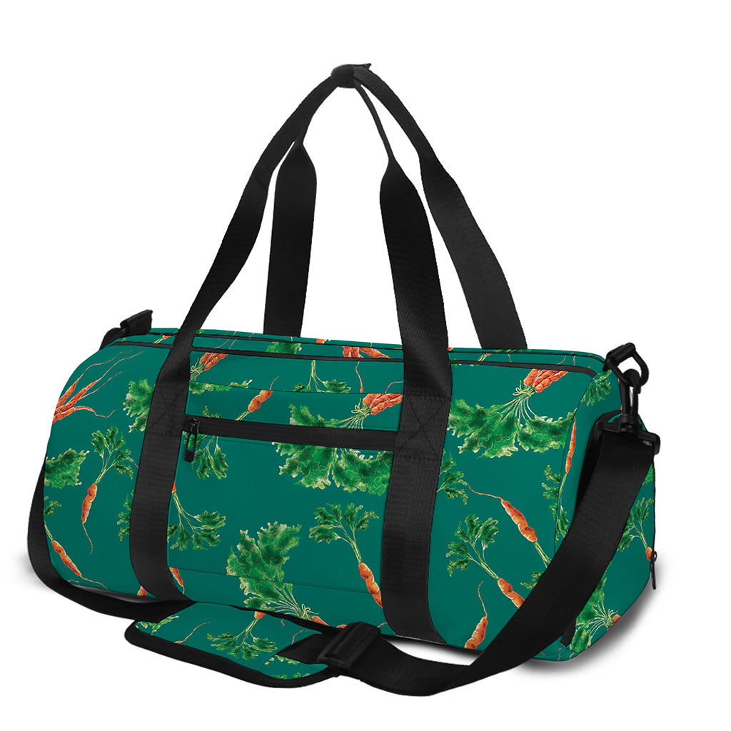 Watercolor Carrot Pattern Print Gym Bag