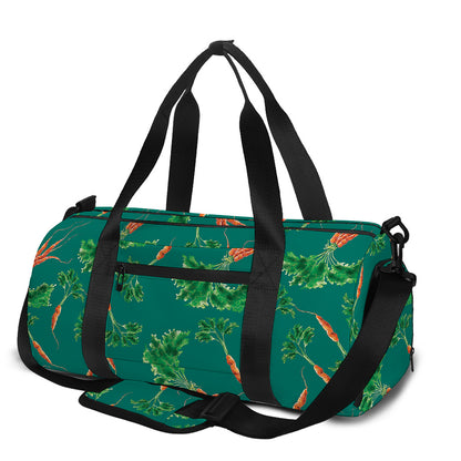 Watercolor Carrot Pattern Print Gym Bag