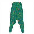 Watercolor Carrot Pattern Print Hammer Pants