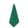 Watercolor Carrot Pattern Print Hand Towel