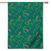 Watercolor Carrot Pattern Print House Flag