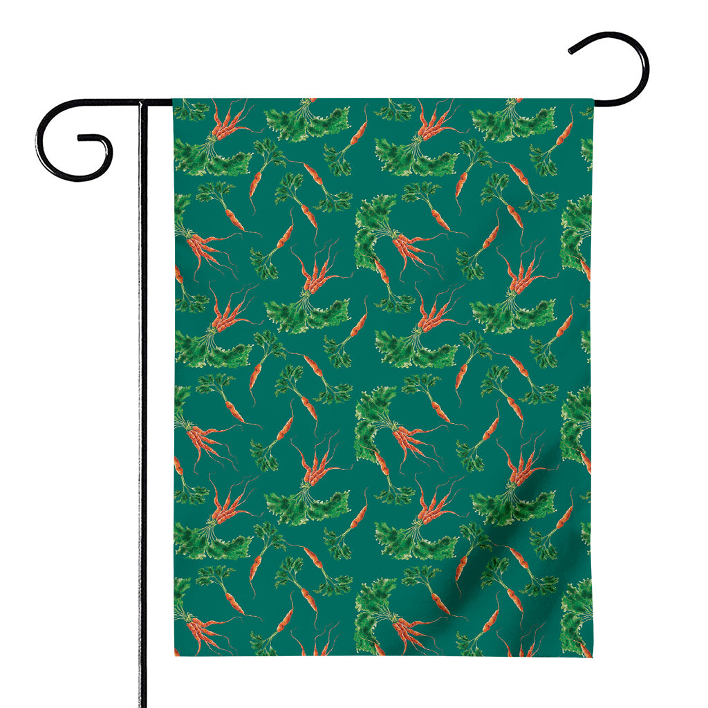 Watercolor Carrot Pattern Print House Flag