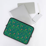 Watercolor Carrot Pattern Print Laptop Sleeve
