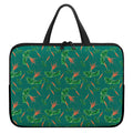 Watercolor Carrot Pattern Print Laptop Sleeve With Handle