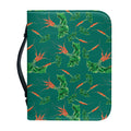 Watercolor Carrot Pattern Print Leather Bible Cover