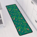 Watercolor Carrot Pattern Print Long Kitchen Mat