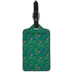 Watercolor Carrot Pattern Print Luggage Tag