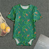 Watercolor Carrot Pattern Print Men's Bodysuit