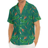 Watercolor Carrot Pattern Print Men's Deep V-Neck Shirt