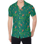 Watercolor Carrot Pattern Print Men's Shirt