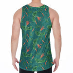 Watercolor Carrot Pattern Print Men's Velvet Tank Top