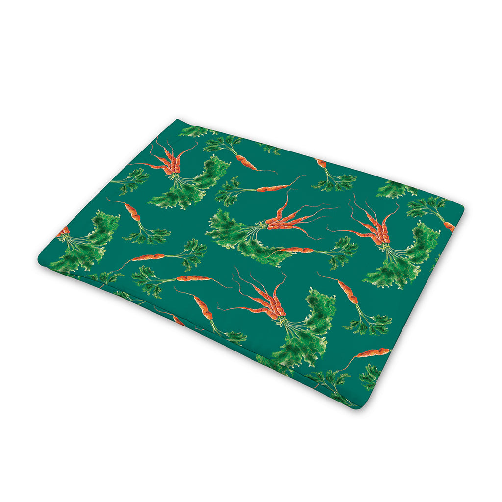 Watercolor Carrot Pattern Print Pet Cooling Mat Cover