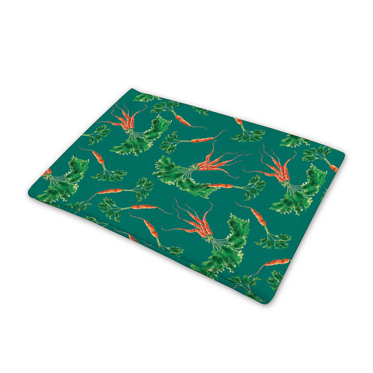 Watercolor Carrot Pattern Print Pet Cooling Mat Cover