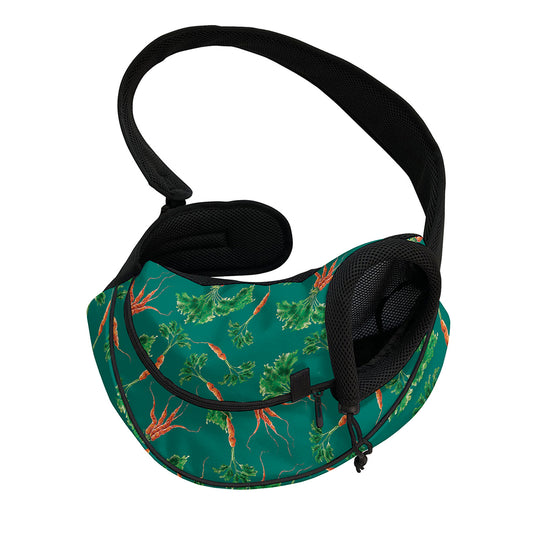 Watercolor Carrot Pattern Print Pet Sling Carrier