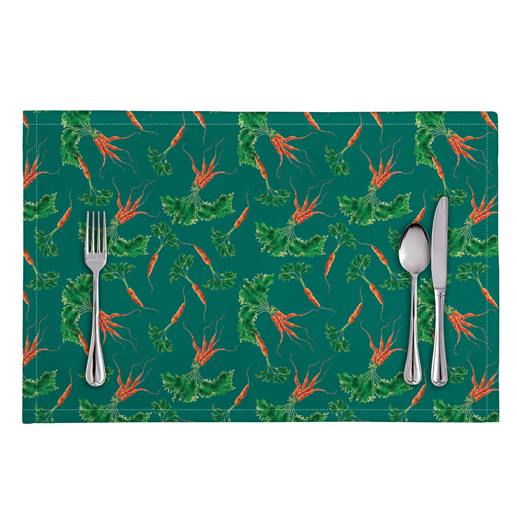 Watercolor Carrot Pattern Print Placemat