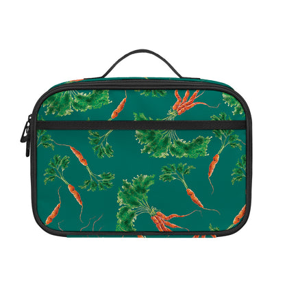 Watercolor Carrot Pattern Print Portable Lunch Bag