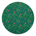 Watercolor Carrot Pattern Print Round Blanket