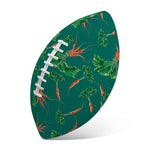 Watercolor Carrot Pattern Print Rugby Ball