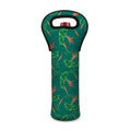 Watercolor Carrot Pattern Print Single Neoprene Wine Tote