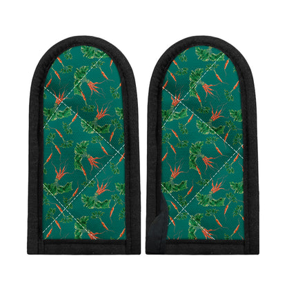 Watercolor Carrot Pattern Print Skillet Handle Cover