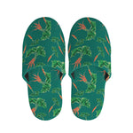 Watercolor Carrot Pattern Print Slippers