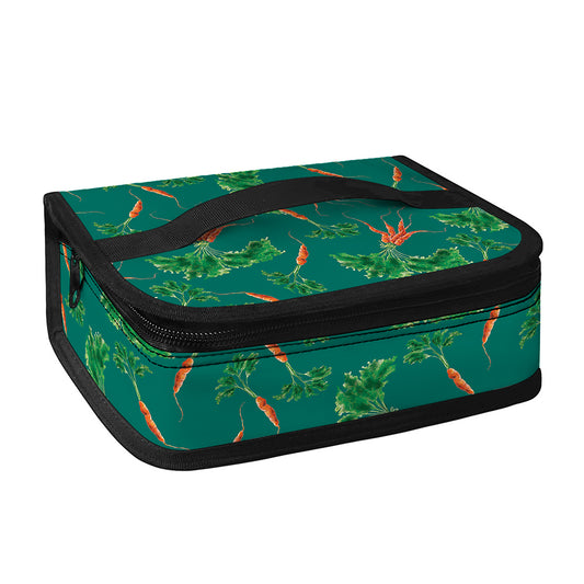 Watercolor Carrot Pattern Print Small Lunch Bag