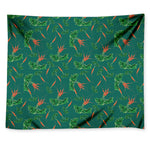 Watercolor Carrot Pattern Print Tapestry