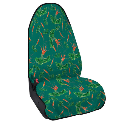 Watercolor Carrot Pattern Print Waterproof Car Seat Cover