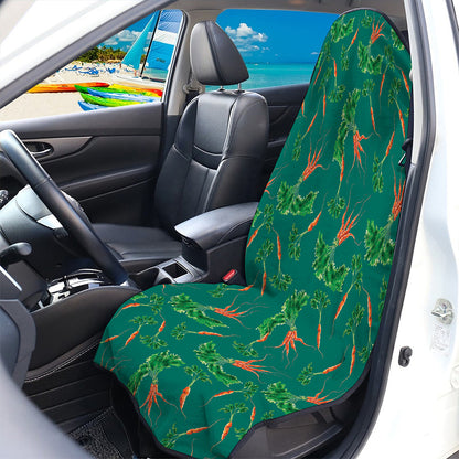 Watercolor Carrot Pattern Print Waterproof Car Seat Cover