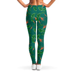 Watercolor Carrot Pattern Print Women's Leggings