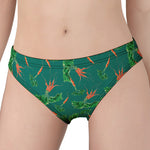 Watercolor Carrot Pattern Print Women's Panties