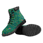 Watercolor Carrot Pattern Print Work Boots