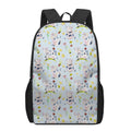Watercolor Cartoon Cow Pattern Print 17 Inch Backpack