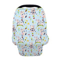Watercolor Cartoon Cow Pattern Print Baby Seat Cover