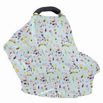 Watercolor Cartoon Cow Pattern Print Baby Seat Cover