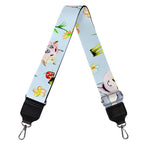Watercolor Cartoon Cow Pattern Print Bag Strap