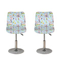 Watercolor Cartoon Cow Pattern Print Bar Stool Covers