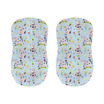 Watercolor Cartoon Cow Pattern Print Bar Stool Covers