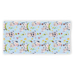 Watercolor Cartoon Cow Pattern Print Beach Towel