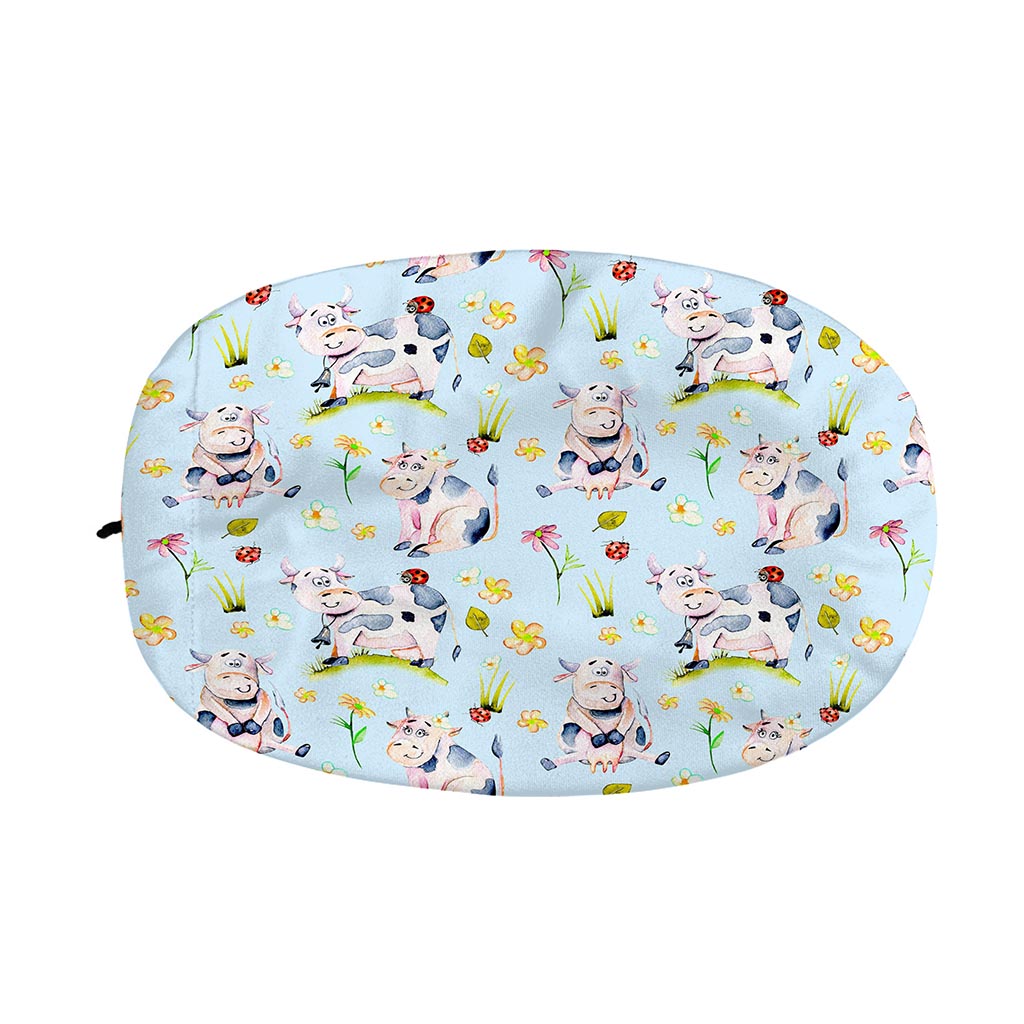Watercolor Cartoon Cow Pattern Print Car Side Mirror Covers