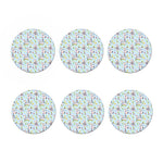 Watercolor Cartoon Cow Pattern Print Coaster Set