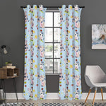 Watercolor Cartoon Cow Pattern Print Curtain